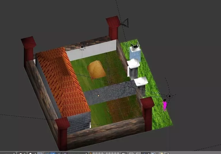 my dream house Free low-poly 3D model_0