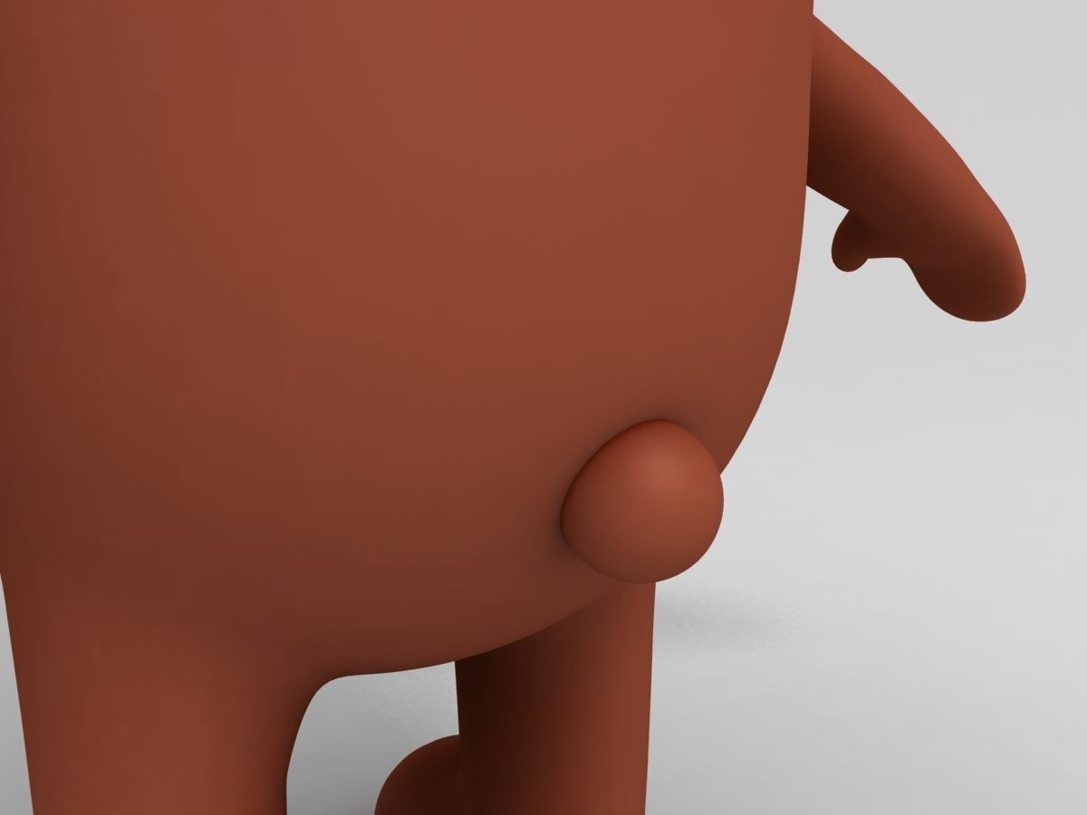 Rigged Bear Character 3D model_14