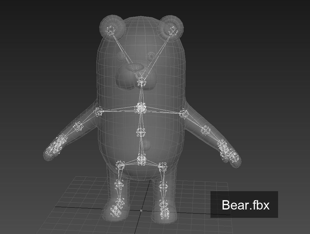 Rigged Bear Character 3D model_6