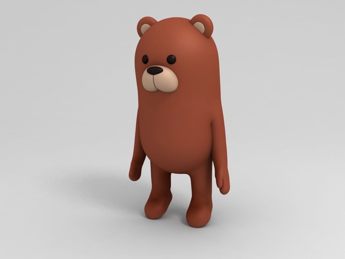 Rigged Bear Character 3D model_8