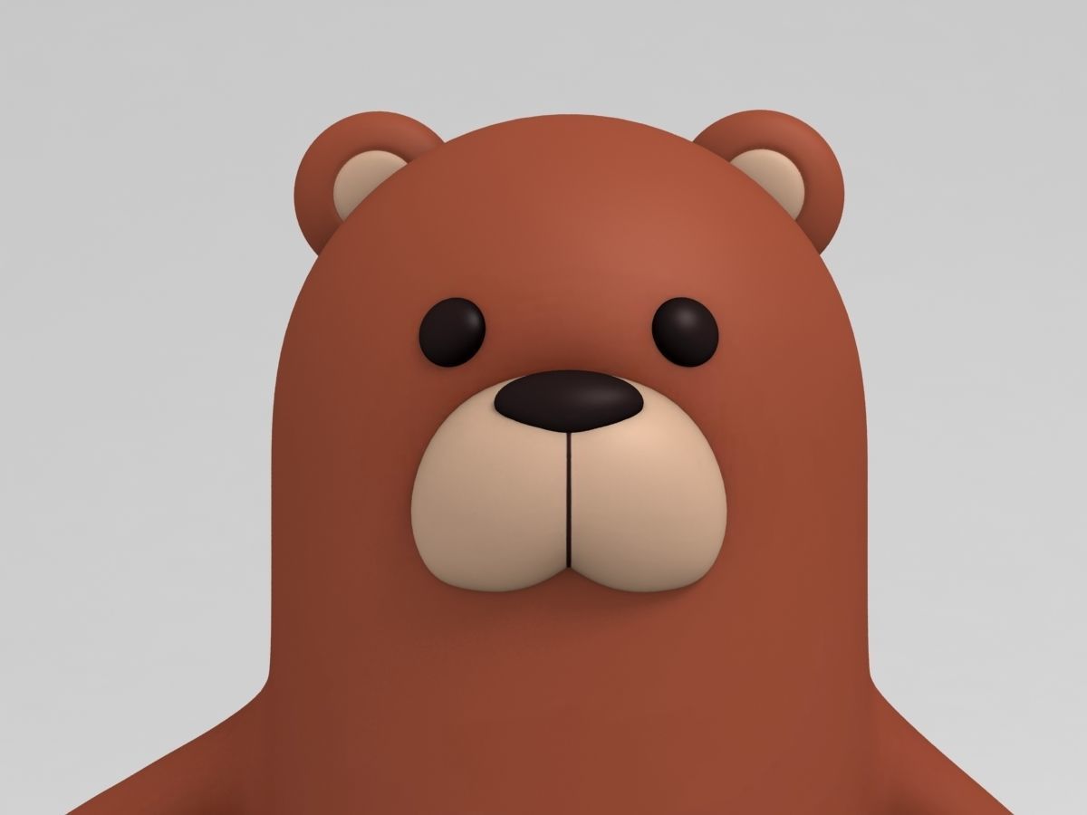 Rigged Bear Character 3D model_13