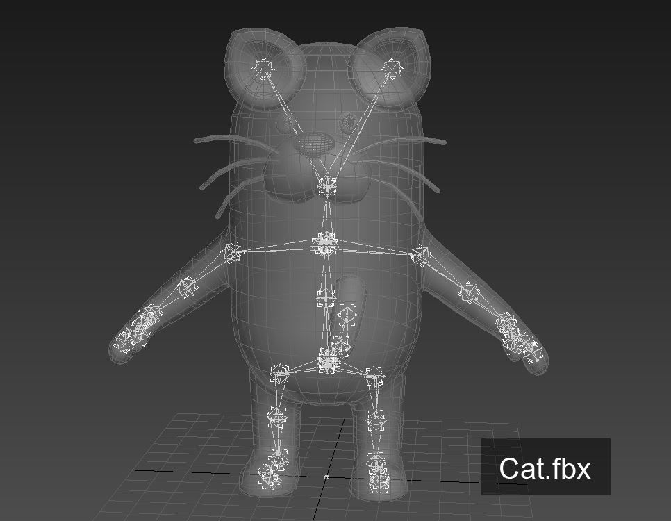 Rigged Cat Character 3D model_6