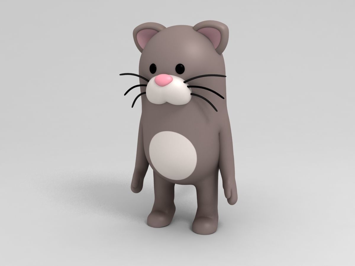 Rigged Cat Character 3D model_8