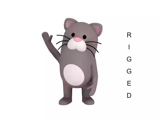 Rigged Cat Character