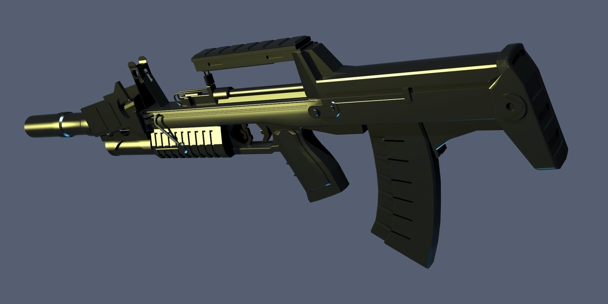 UNDERWATER GUNS COLLECTION Low-poly 3D model_8