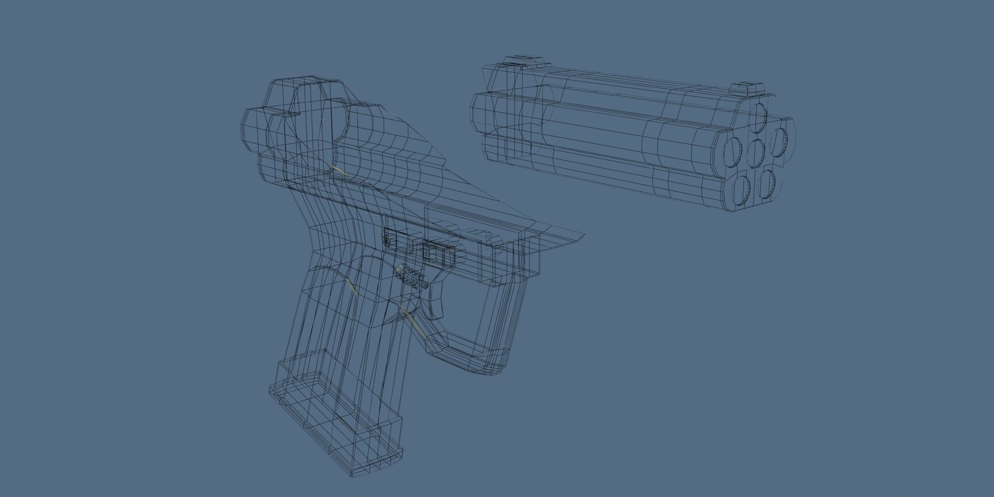 UNDERWATER GUNS COLLECTION Low-poly 3D model_18