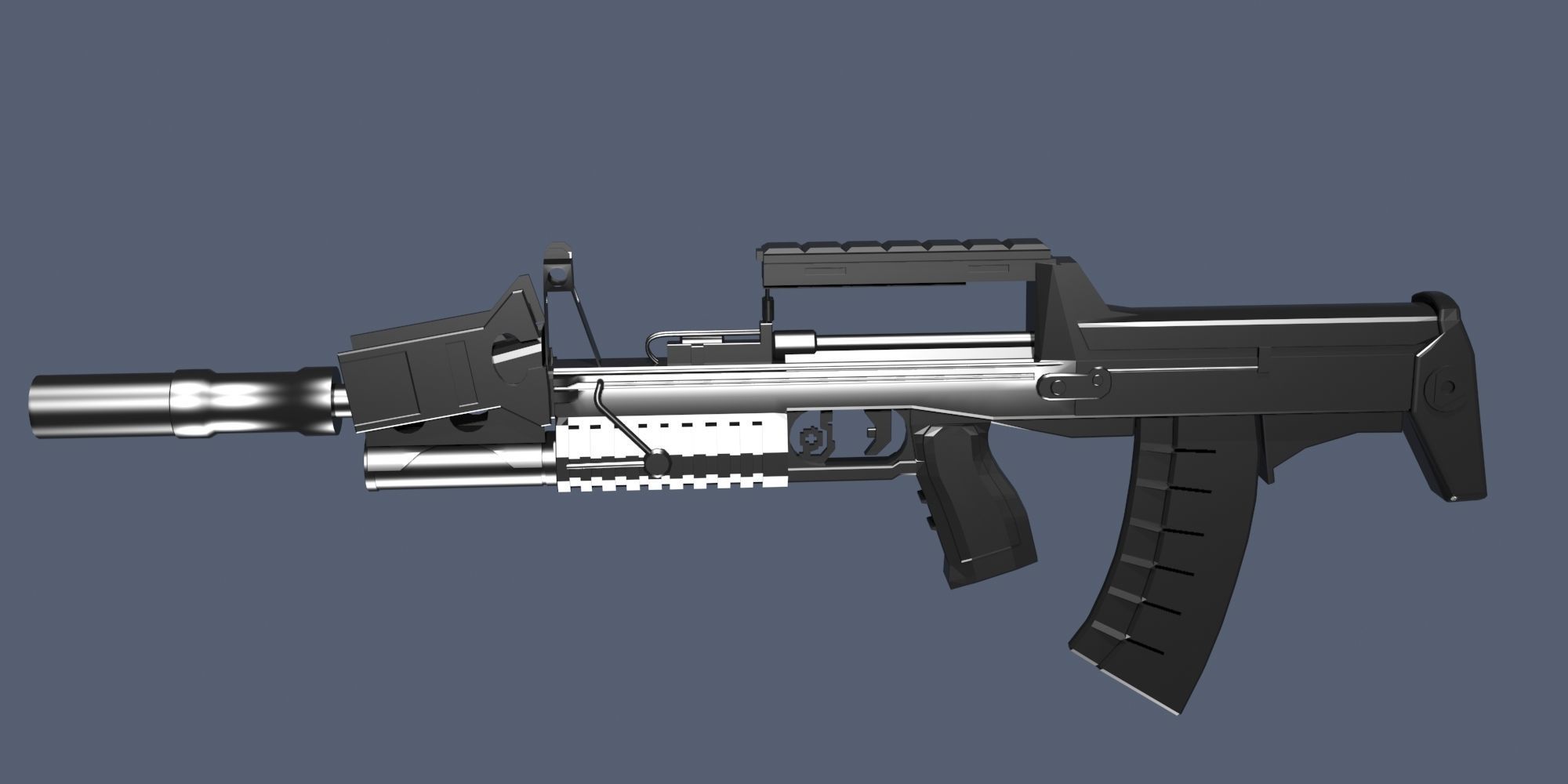 UNDERWATER GUNS COLLECTION Low-poly 3D model_5