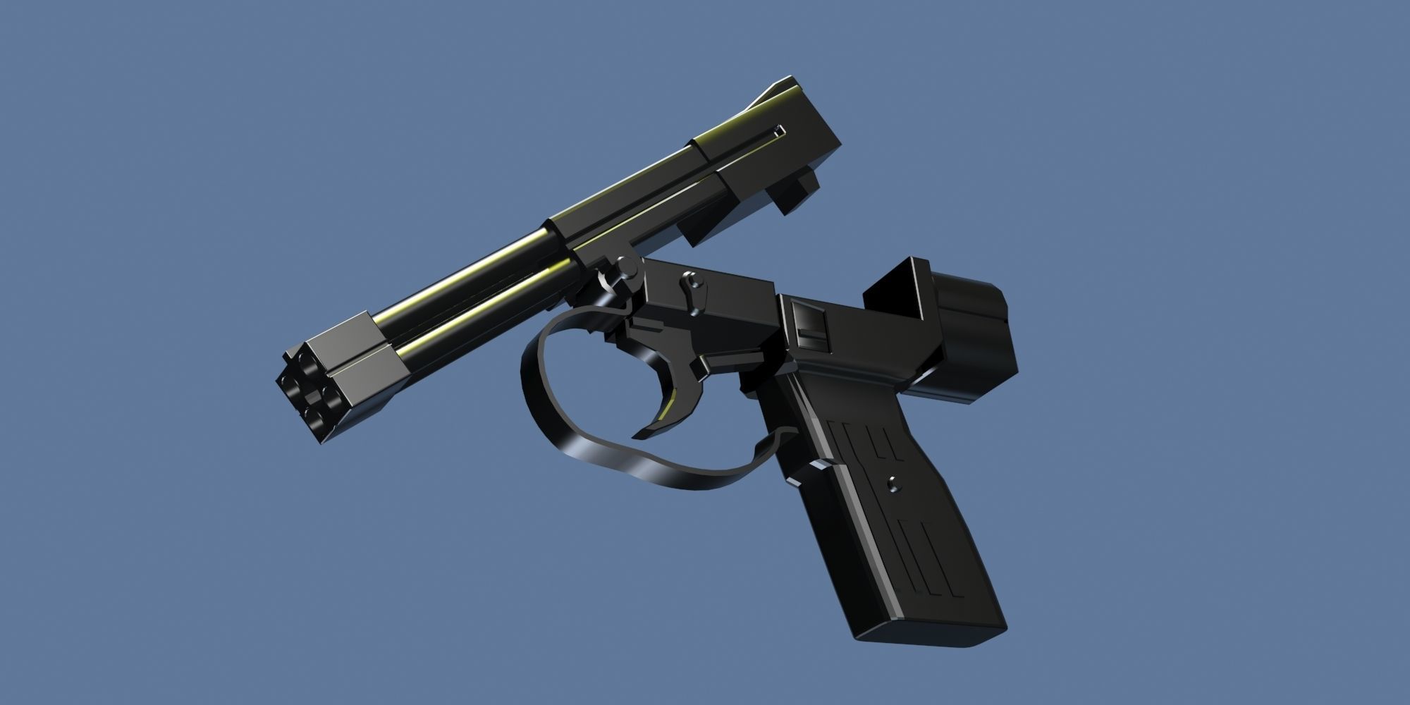 UNDERWATER GUNS COLLECTION Low-poly 3D model_33