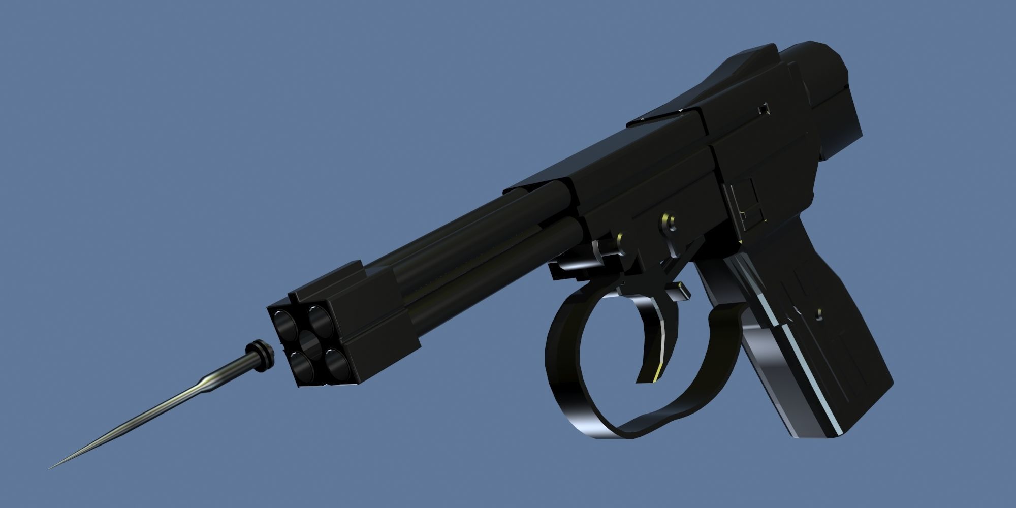 UNDERWATER GUNS COLLECTION Low-poly 3D model_29