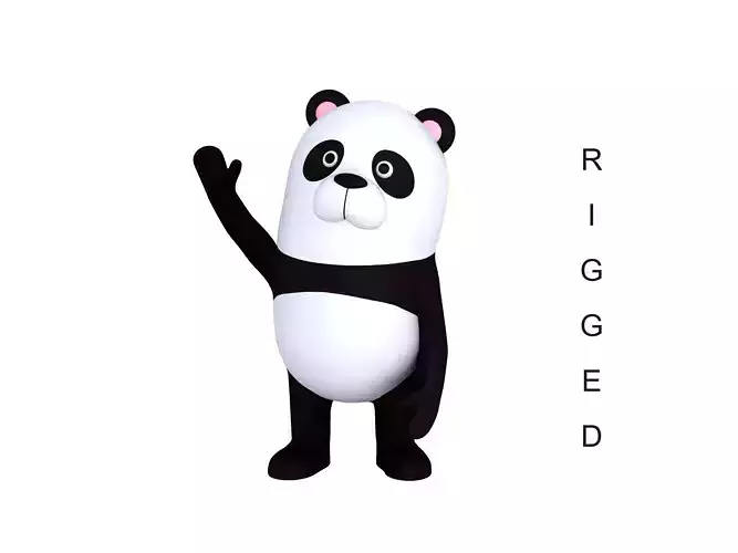 Rigged Panda Character
