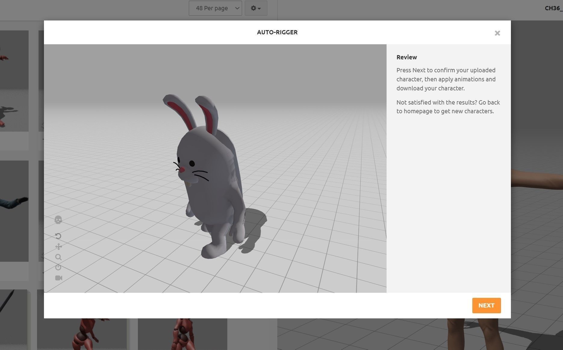 Rigged Rabbit Character 3D model_1