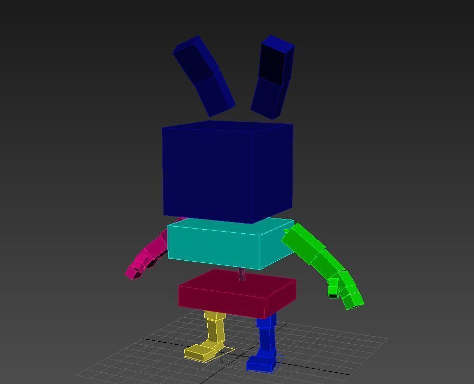 Rigged Rabbit Character 3D model_6