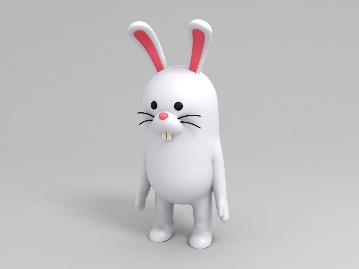 Rigged Rabbit Character 3D model_9