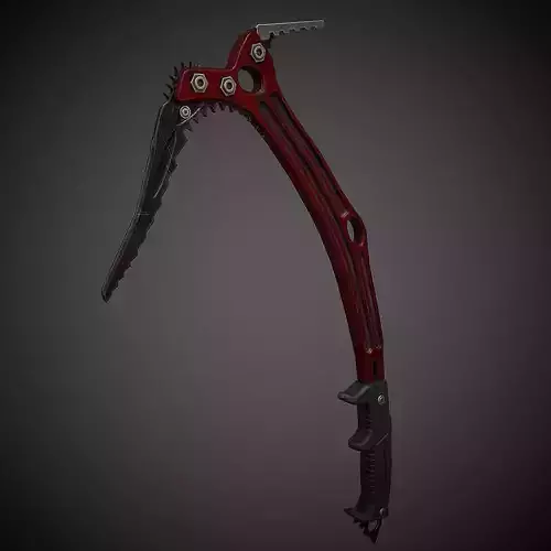 Realistic Ice Axe Low Poly PBR