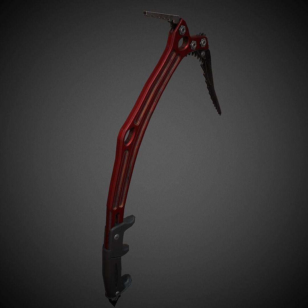 Realistic Ice Axe Low Poly PBR Low-poly 3D model_3