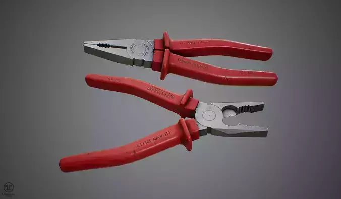 Combination Pliers Low-poly 3D model