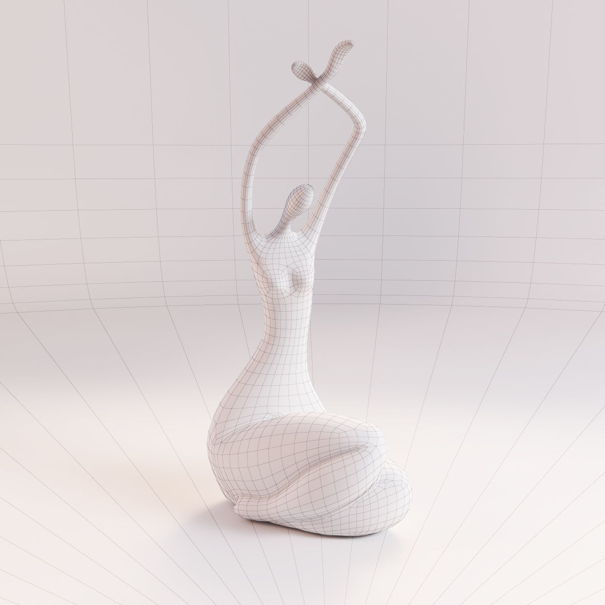 A statuette of a lady 4 3D model_1