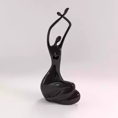 A statuette of a lady 4 3D model