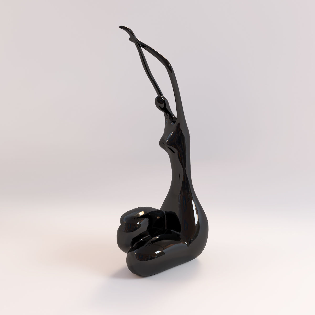 A statuette of a lady 4 3D model_3