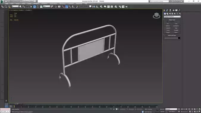 Low Poly Traffic Barrier