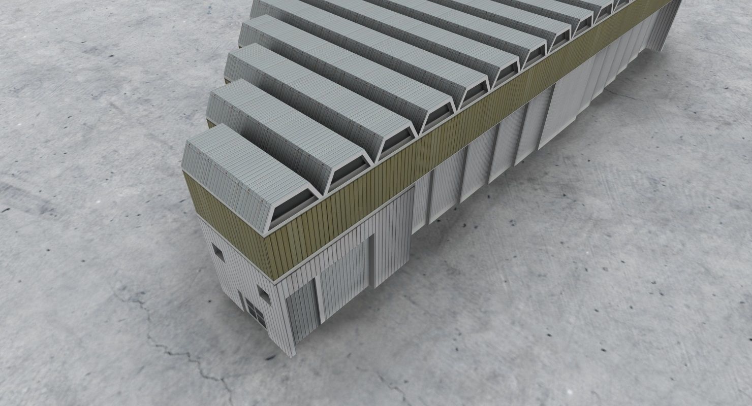 LFMN Hangar 1 Low-poly 3D model_5