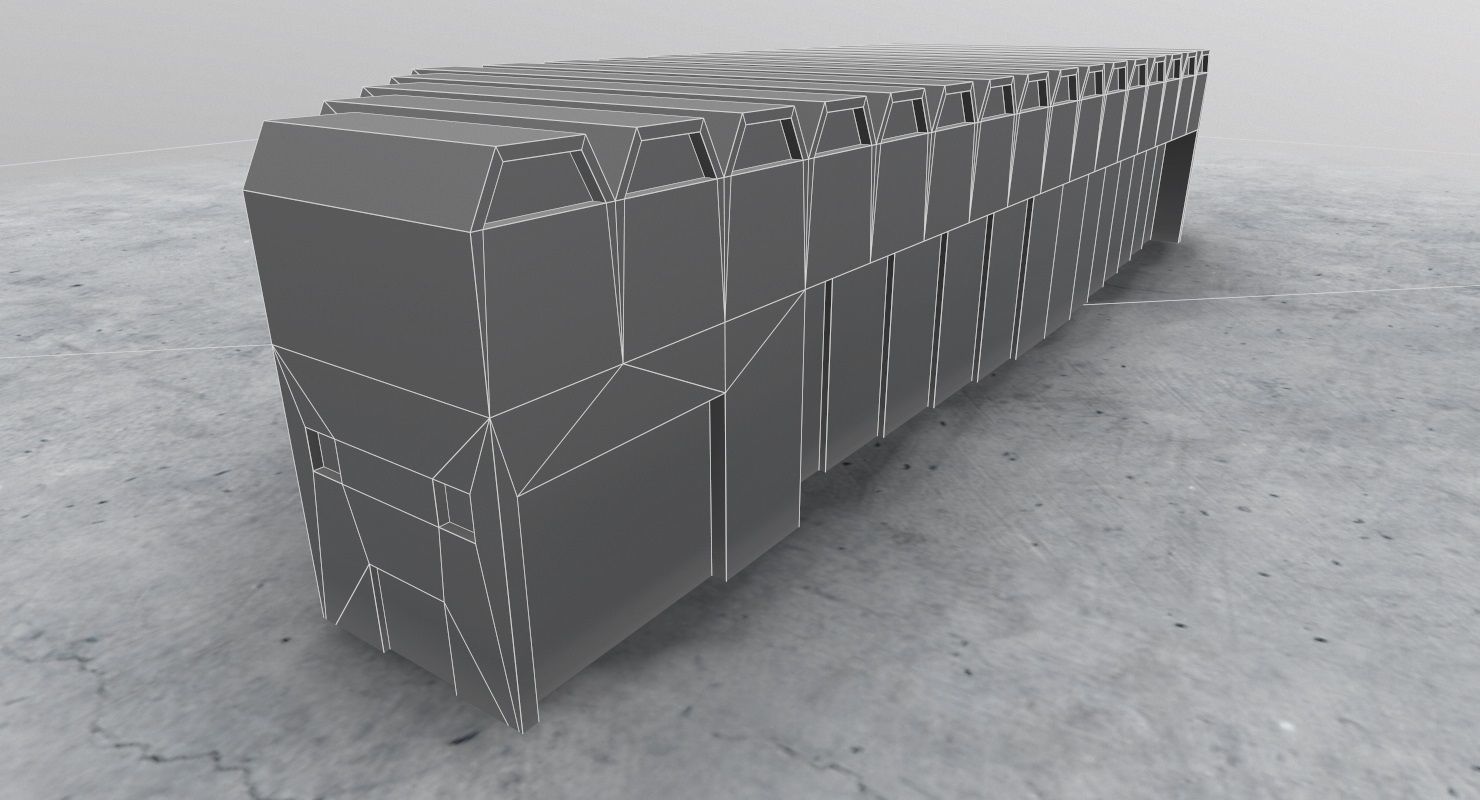 LFMN Hangar 1 Low-poly 3D model_6