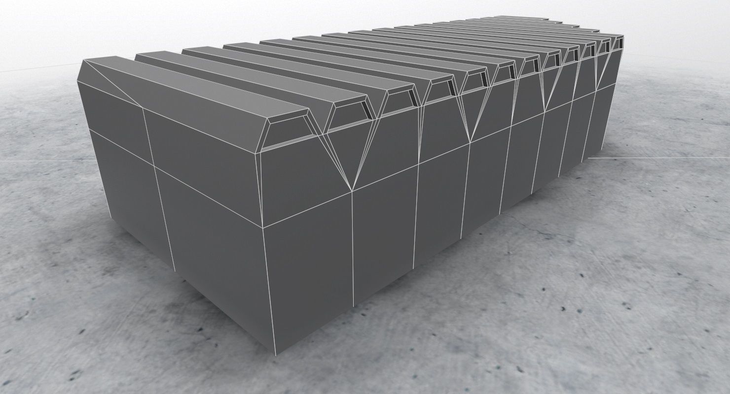 LFMN Hangar 1 Low-poly 3D model_8