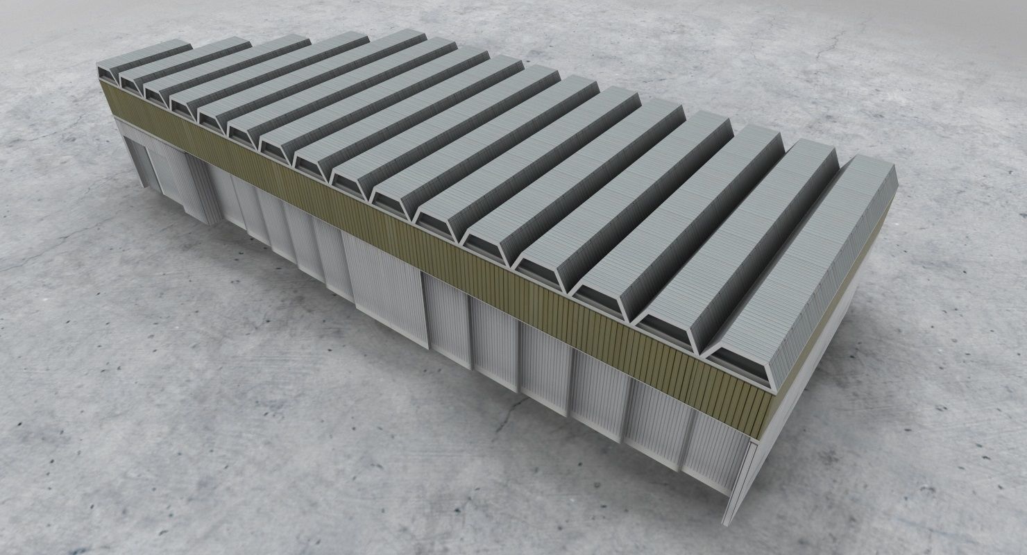 LFMN Hangar 1 Low-poly 3D model_4