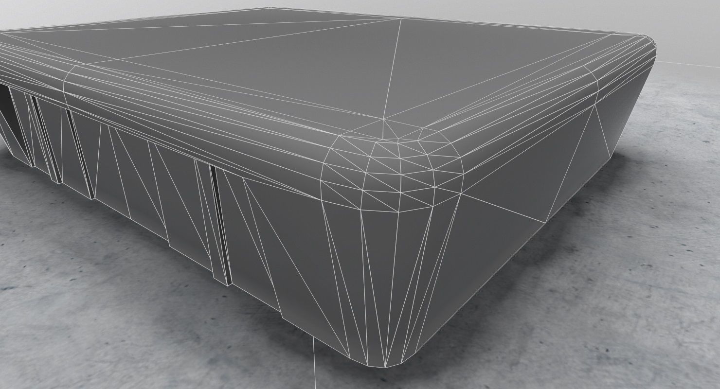 LFMN Hangar 2 Low-poly 3D model_7