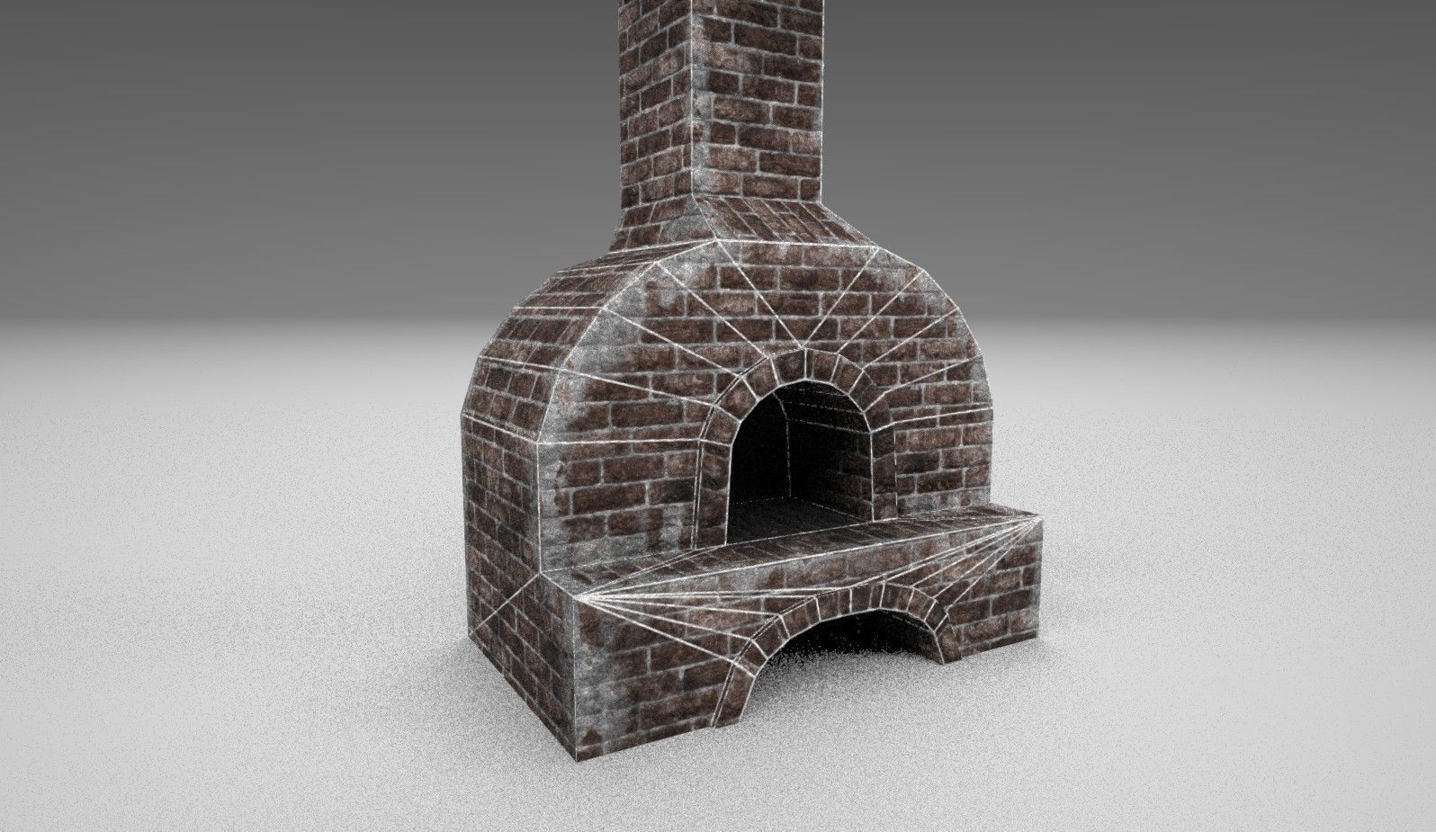 Medieval Forging Furnace Low-poly 3D model_1
