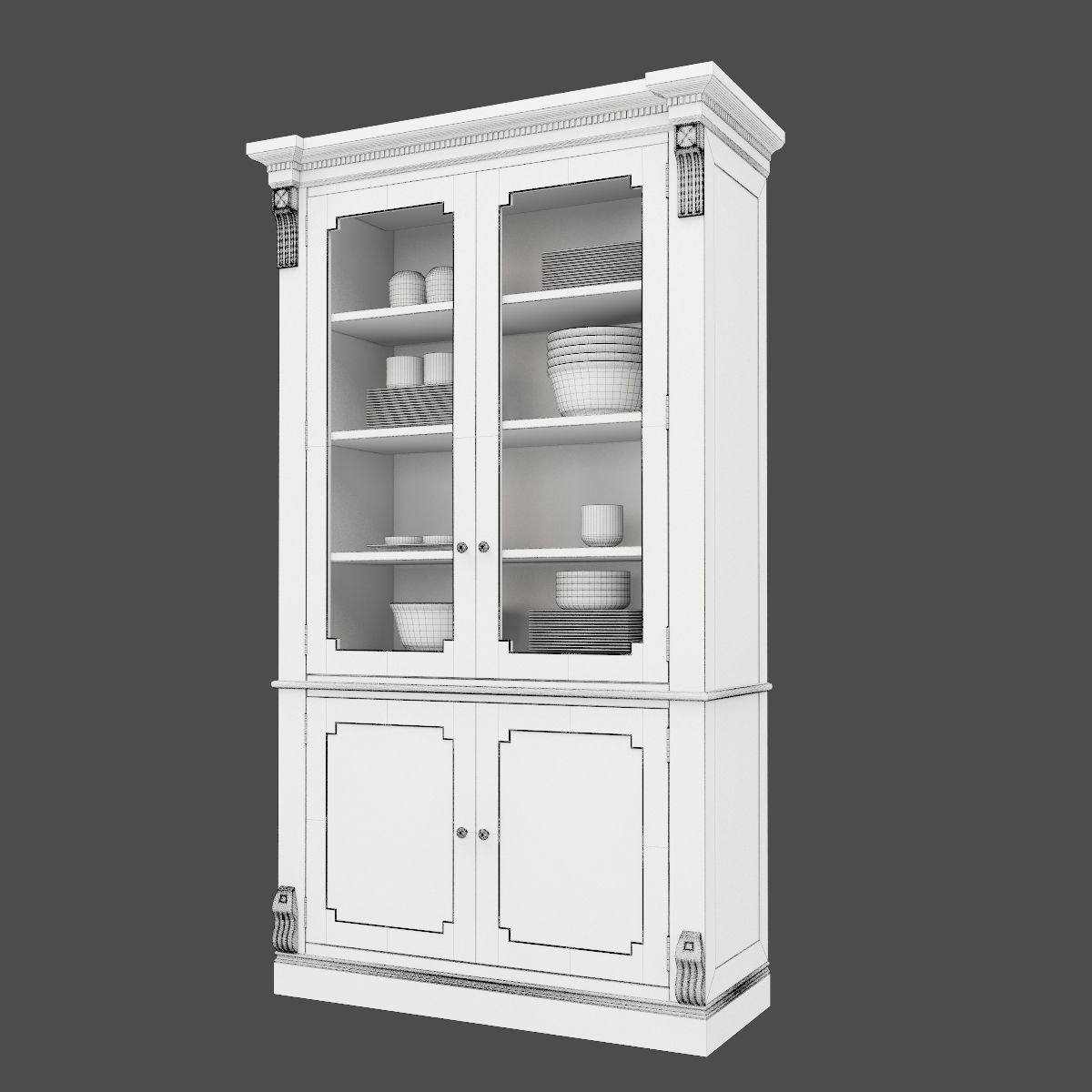 Restoration Hardware  St James Low-poly 3D model_3