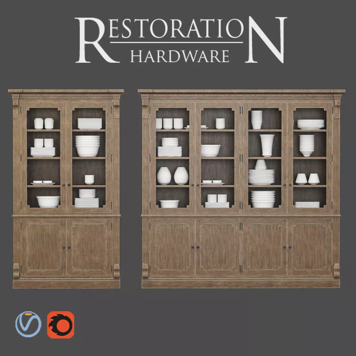 Restoration Hardware  St James Low-poly 3D model_0