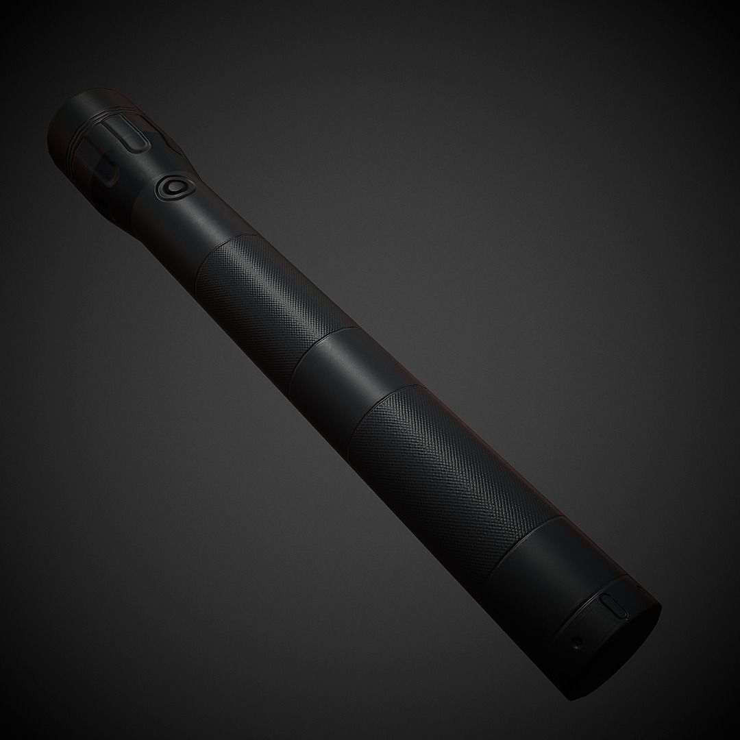 Flashlight PBR Low Poly Low-poly 3D model_4