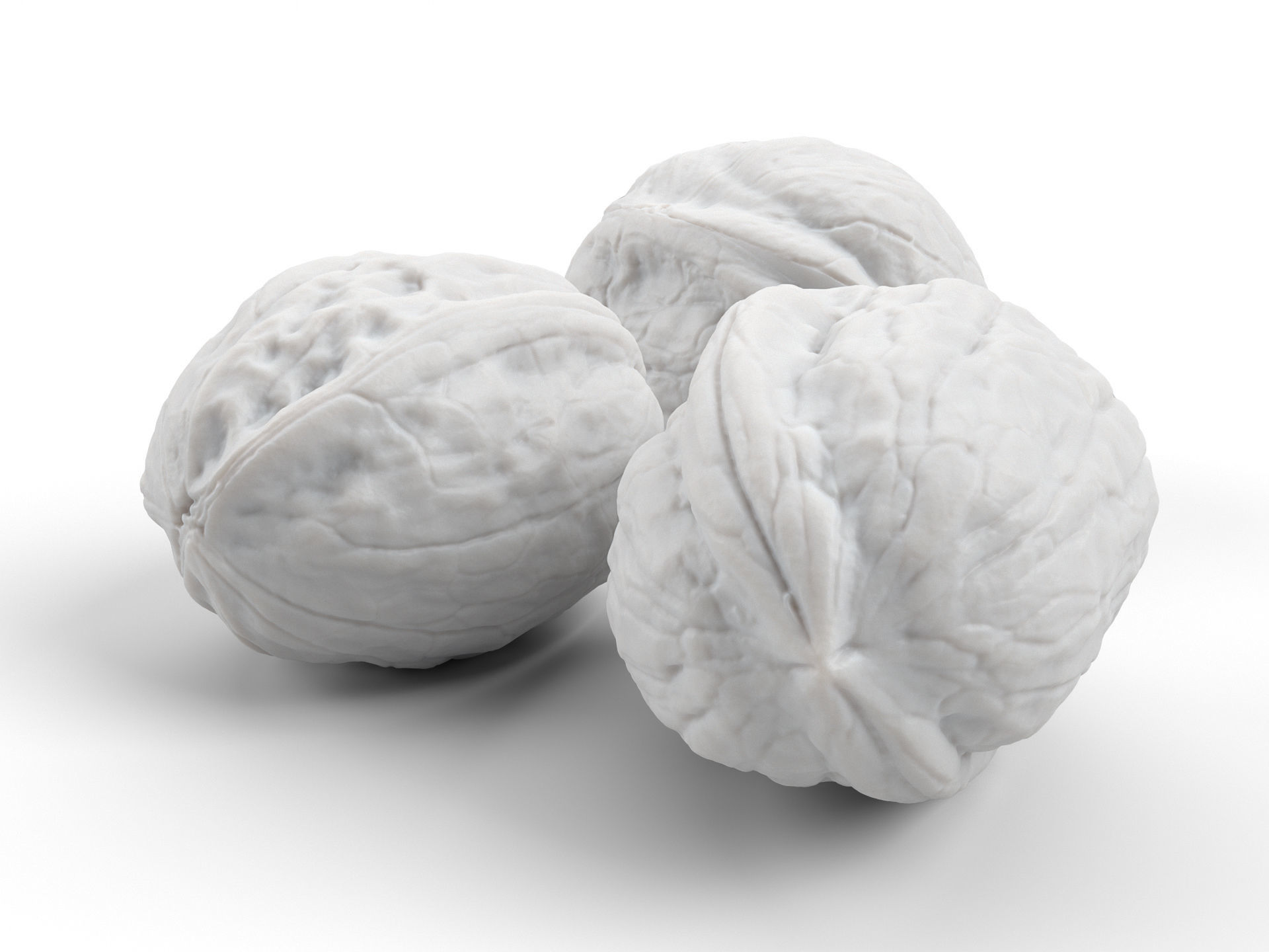 Three Different Photorealistic Walnut 3D Scans 3D model_8