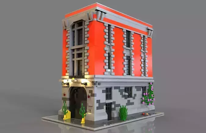 Lego Headquarters Low-poly 3D model