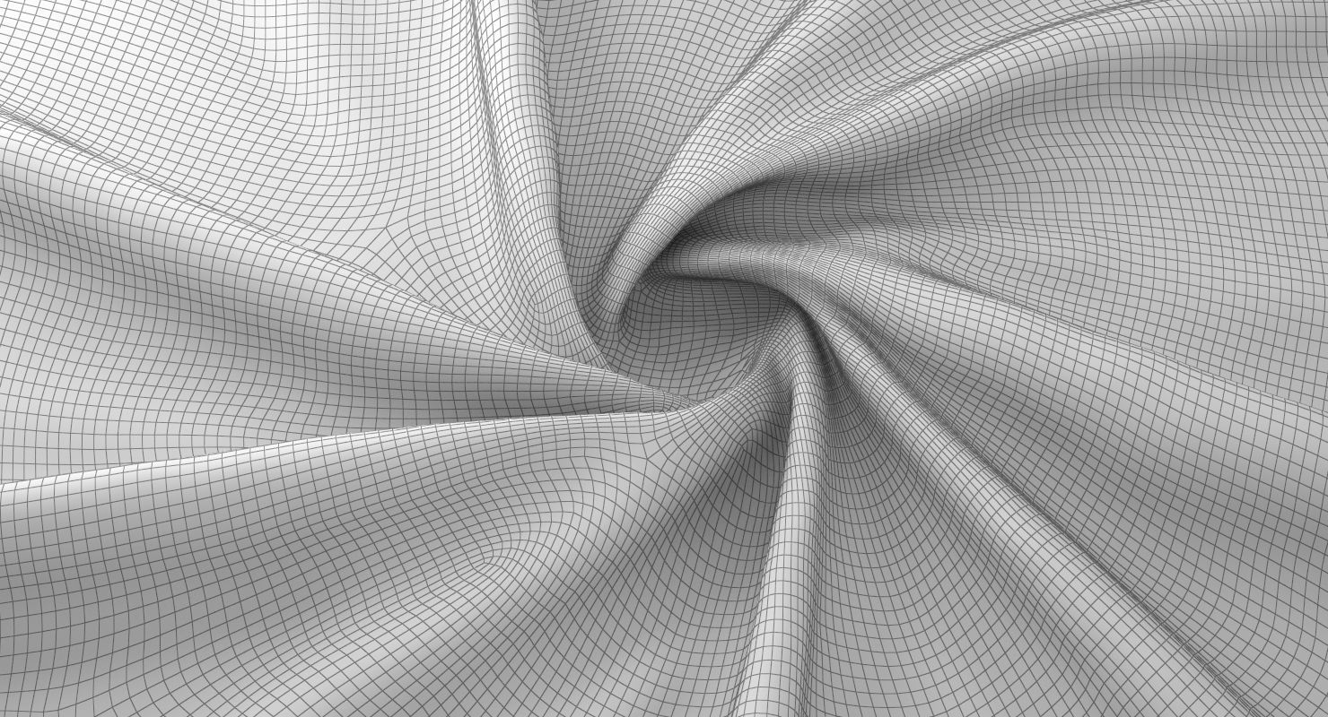 Fabric Set checkered napkin 3D model_2