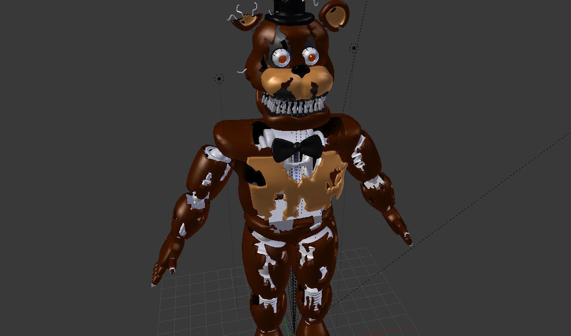 Nightmare Freddy 3D model_4