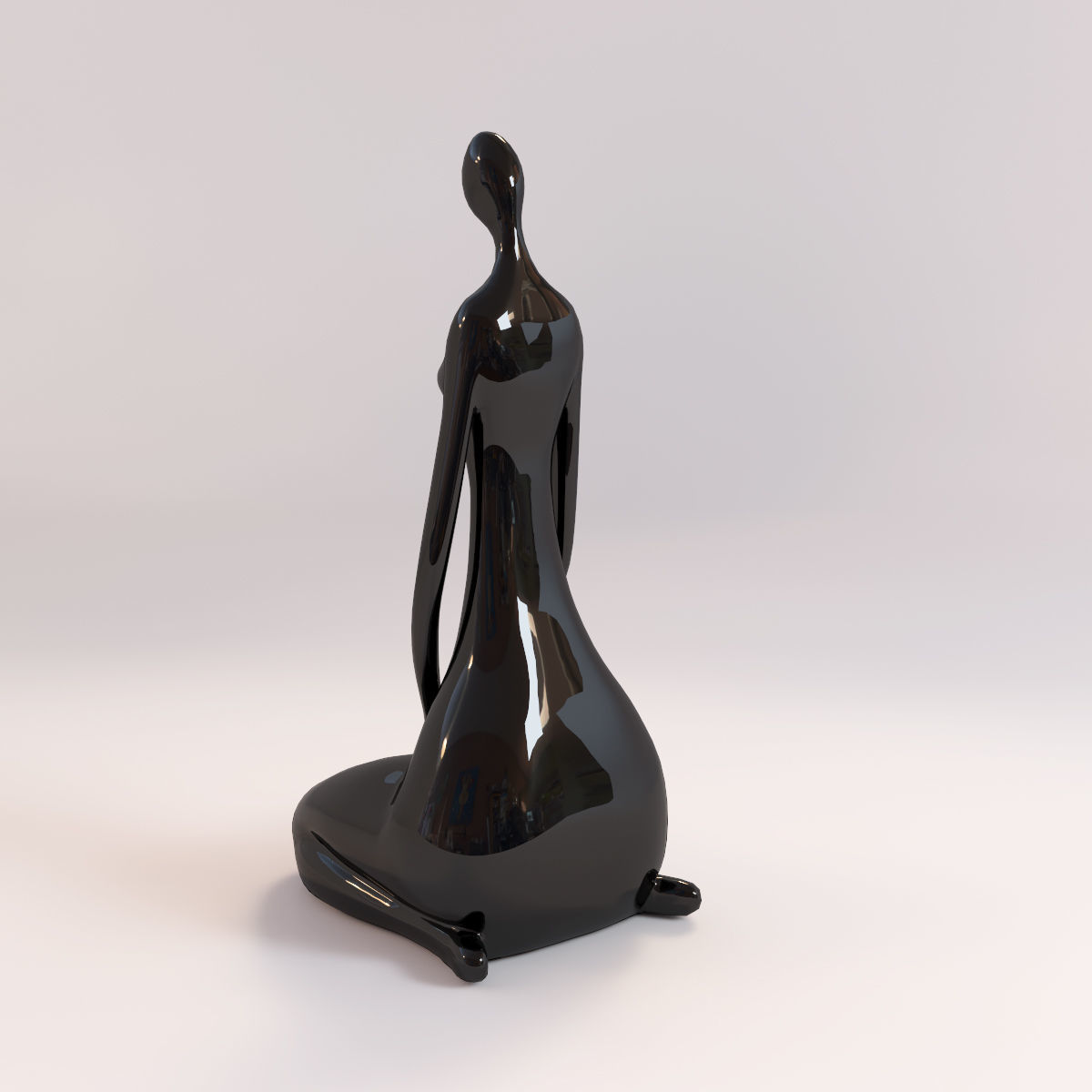 A statuette of a lady 5 3D model_5