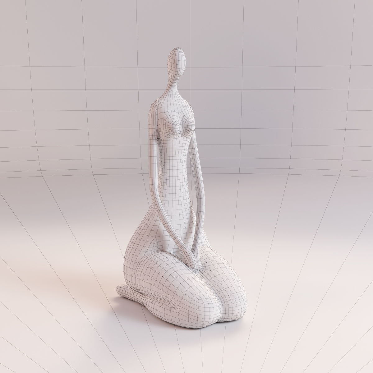 A statuette of a lady 5 3D model_1