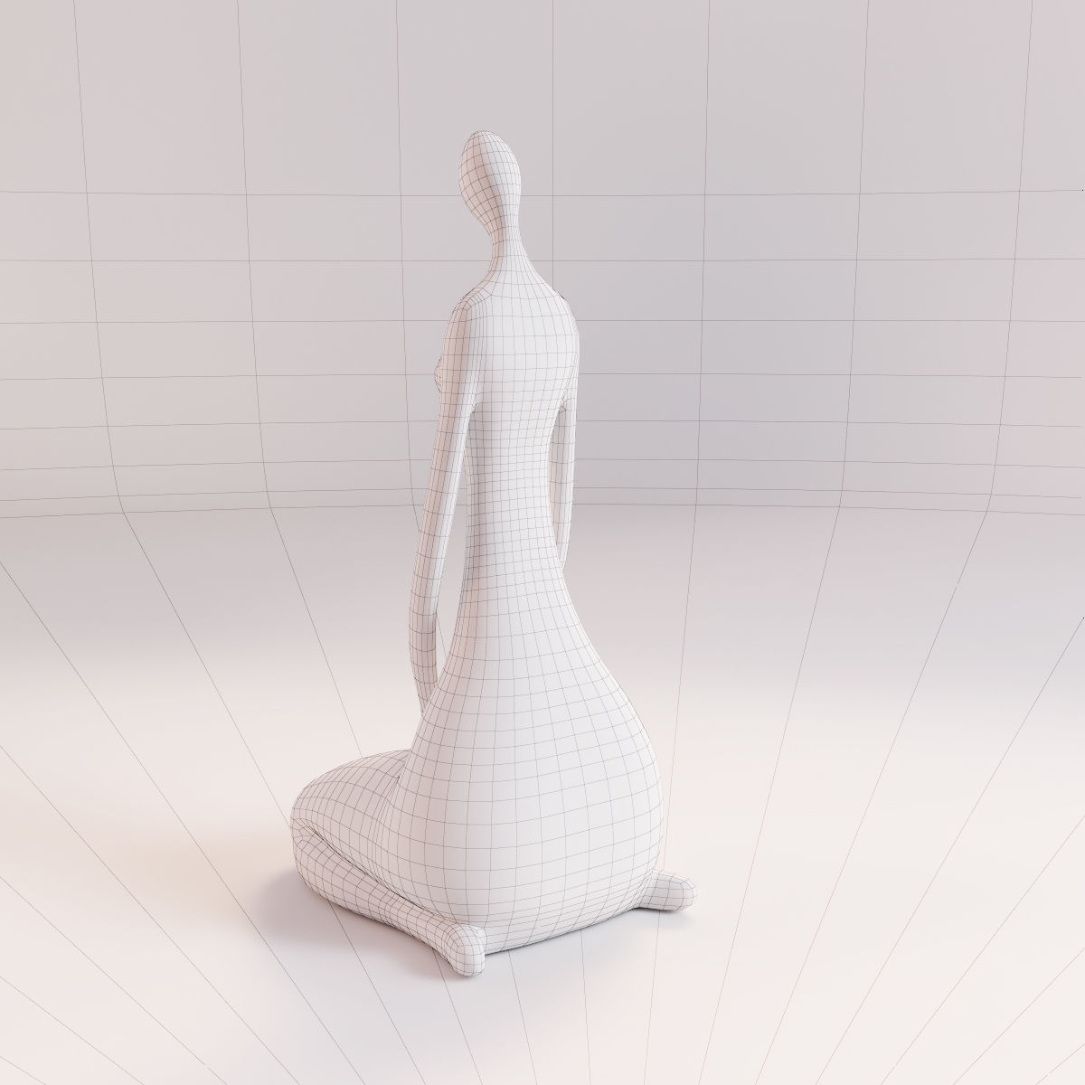 A statuette of a lady 5 3D model_6