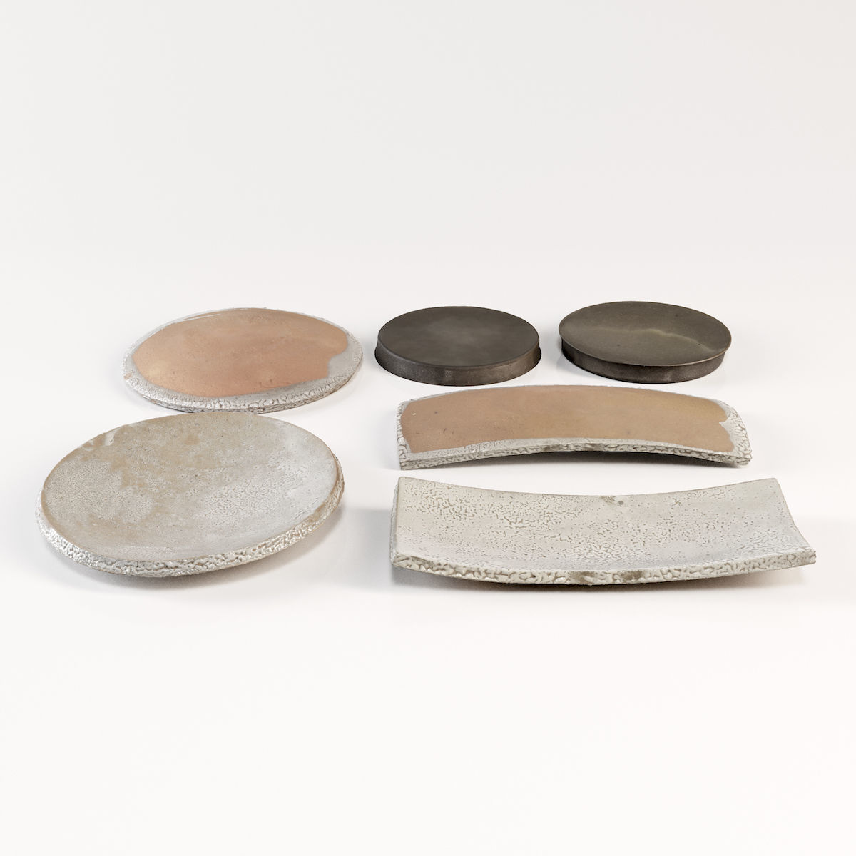 Japanese Tableware Set 2 Low-poly 3D model_4