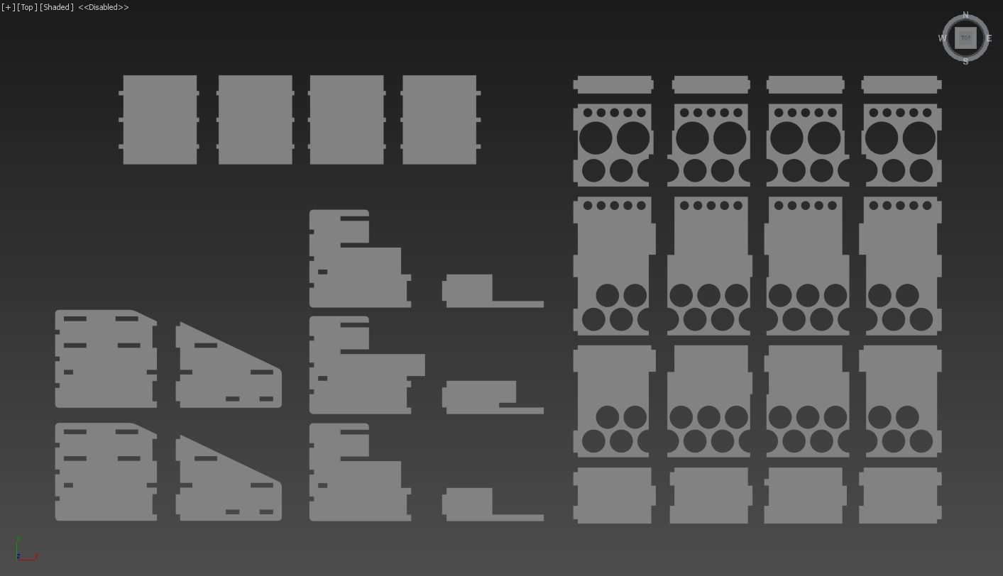 Acrylic paint stand 3D print model_3
