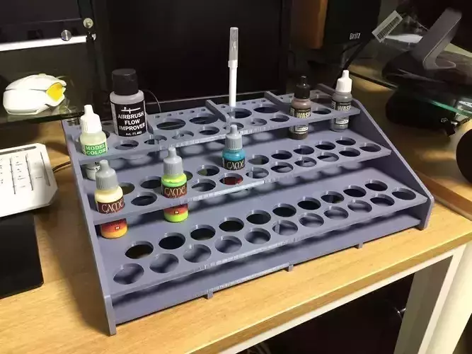 Acrylic paint stand 3D print model