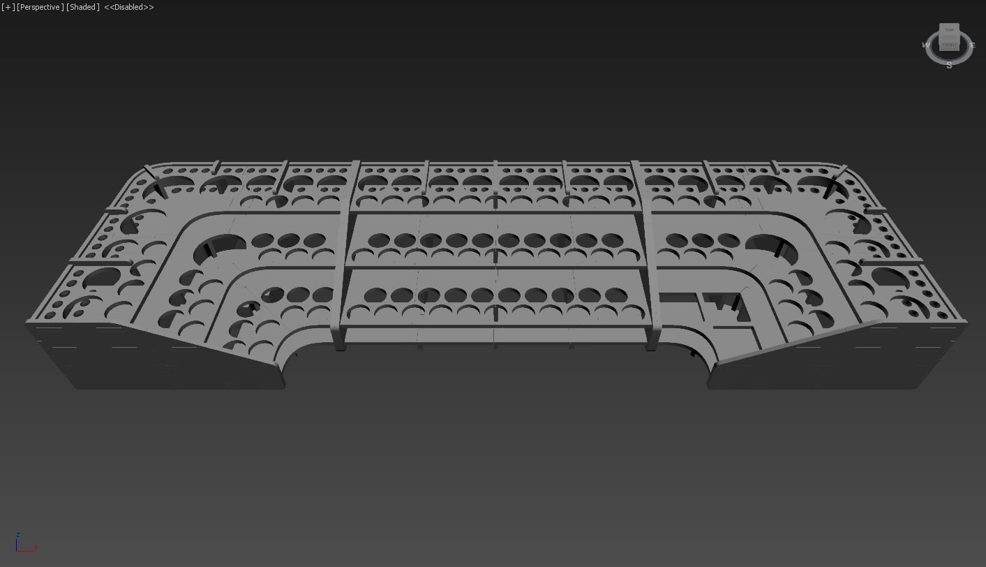 Acrylic paint stand 3D print model_5