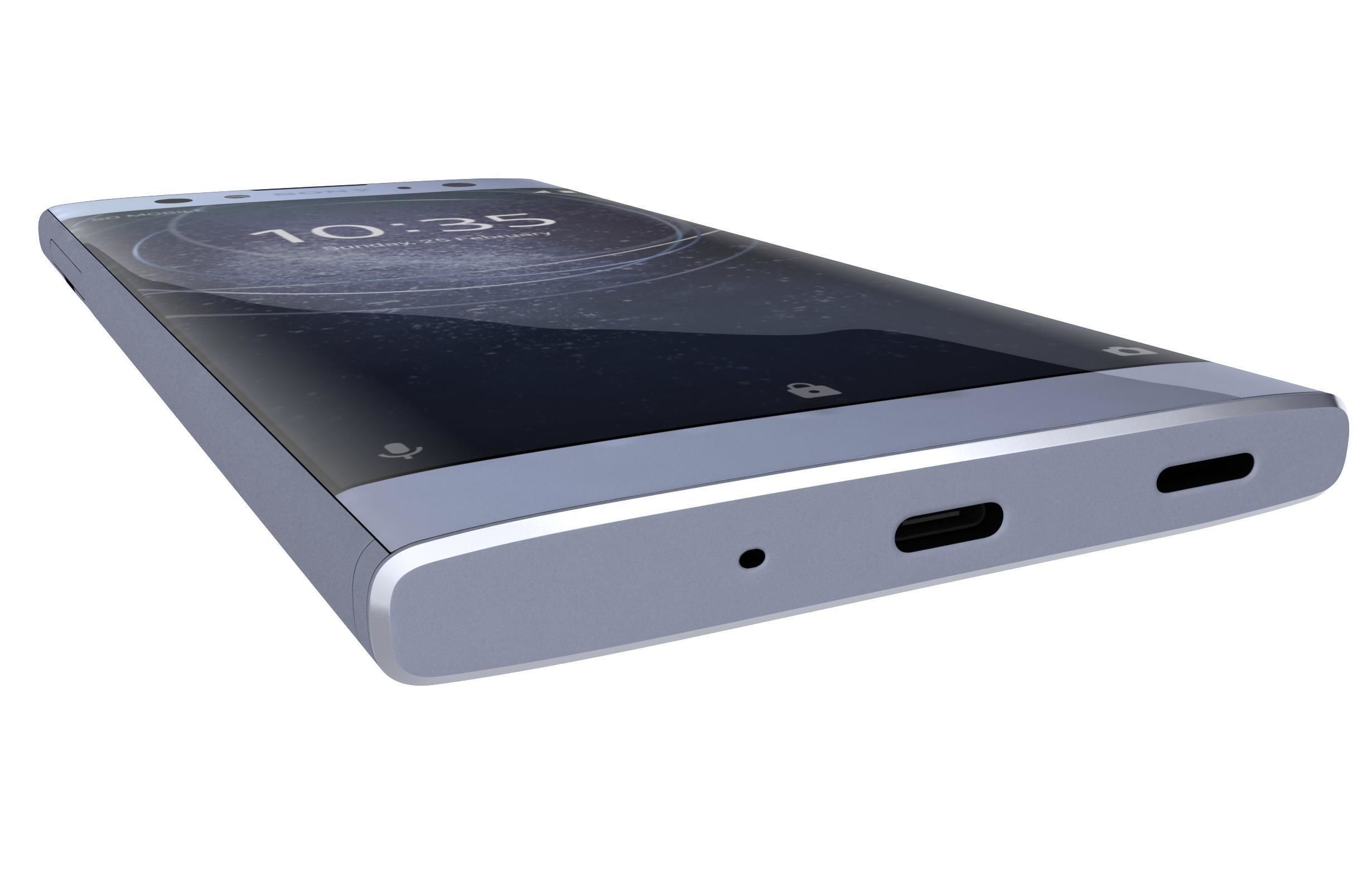 Sony Xperia XA2 Ultra Blue 3D model_8
