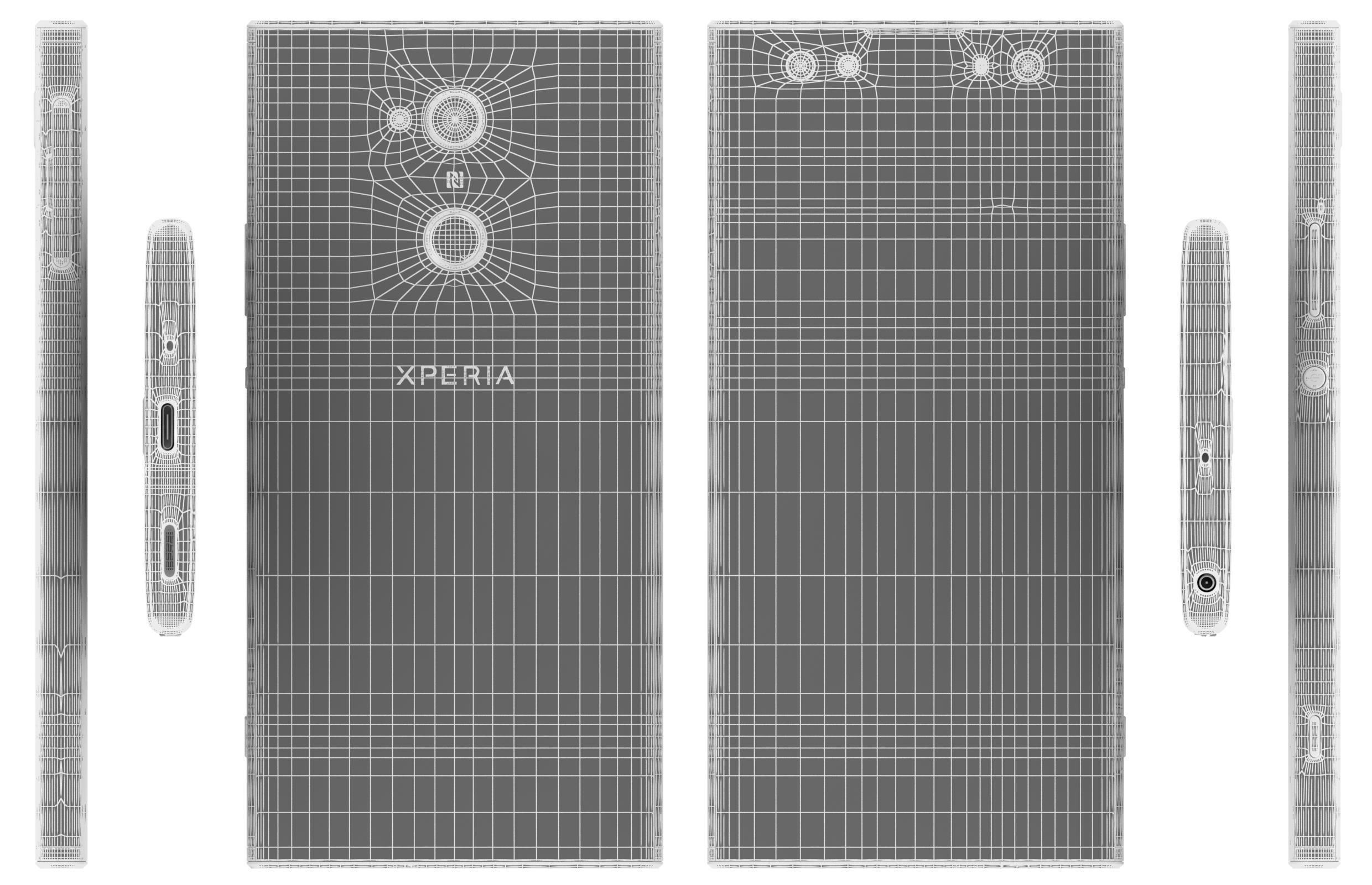 Sony Xperia XA2 Ultra Blue 3D model_11