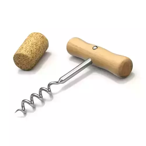 Corkscrew with Cork