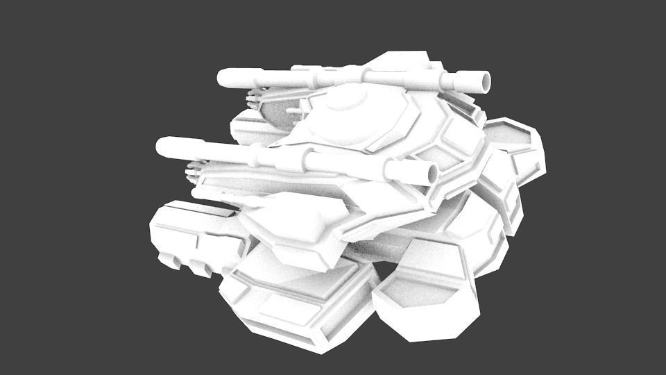 ALIEN VX-277 Low-poly 3D model_3