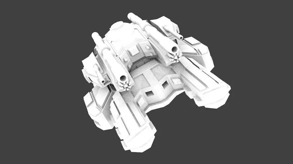 ALIEN VX-277 Low-poly 3D model_0