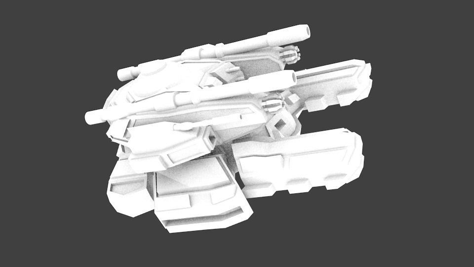 ALIEN VX-277 Low-poly 3D model_1